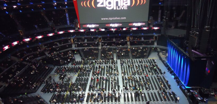 Interior de la Arena Ciudad de México durante un evento, fotografía de archivo.