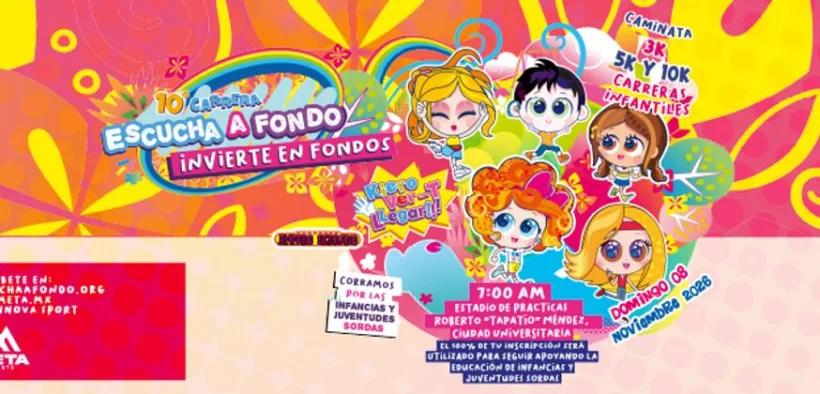 Imagen oficial de la Carrera Escucha a Fondo 2026