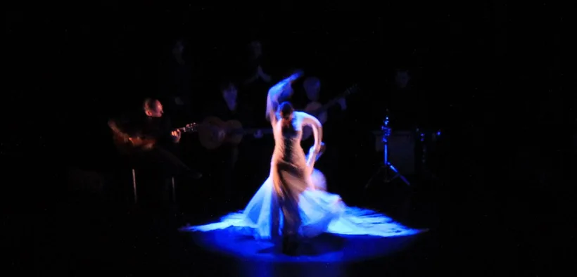 Bailarina de flamenco en escena