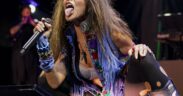 Gloria Trevi durante un concierto en agosto de 2022