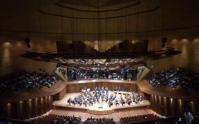 Orquesta Filarmónica de la UNAM durante un concierto