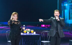 Pimpinela sobre el escenario del Festival del Huaso de Olmué en 2019