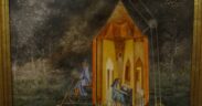 Roulotte, obra de Remedios Varo, en una fotografía documental de 2011; no es una vista del montaje actual.